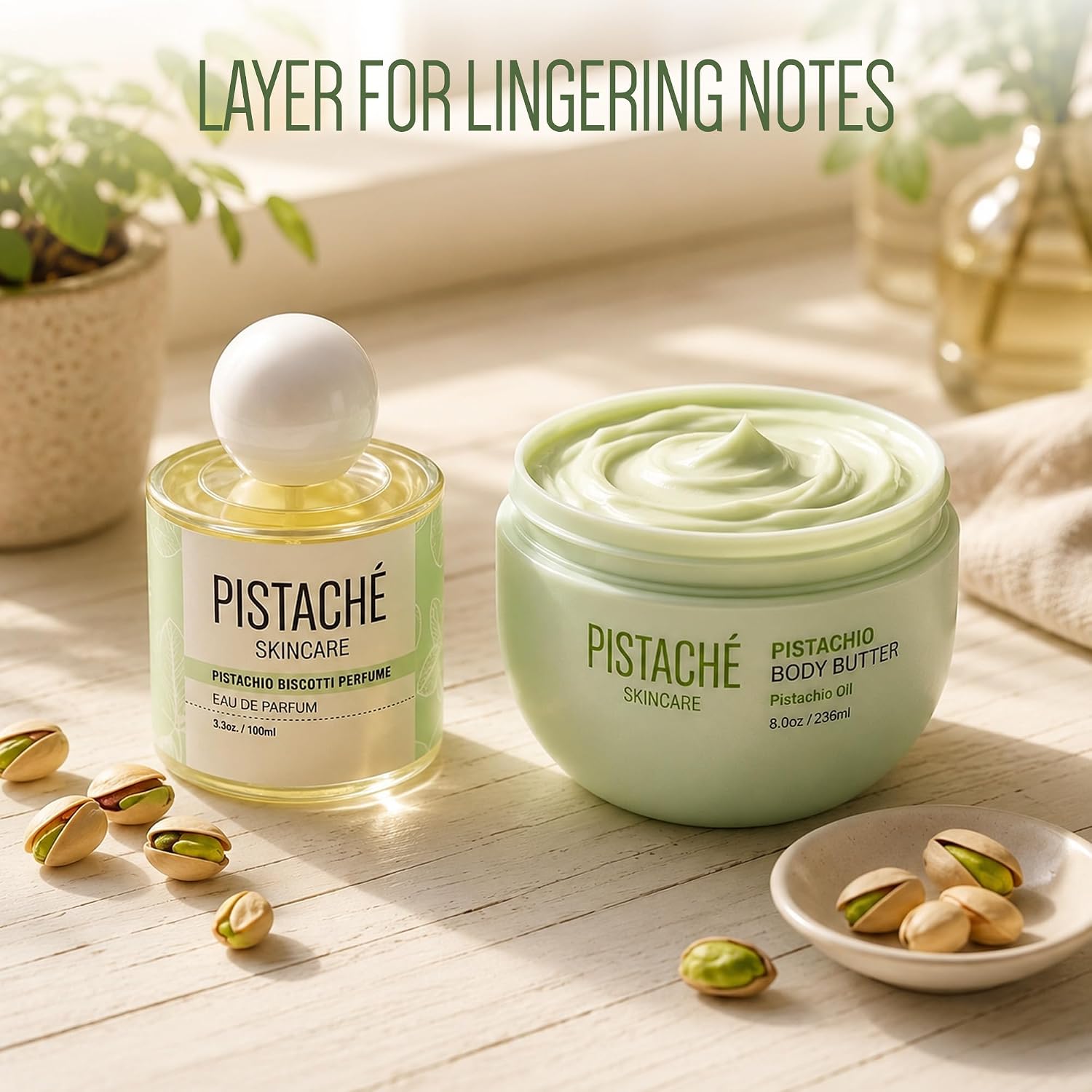 PISTACHÉ SKINCARE Dream Duo Set, Whipped Body Butter