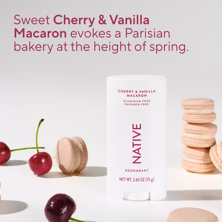 NATIVE Cherry & Vanilla Macaron Deodorant